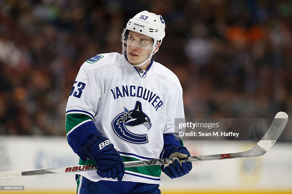 Vancouver Canucks v Anaheim Ducks