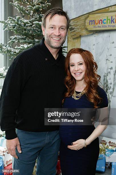 Kacy Lockwood and actress Amy Davidson attend 2015 Santa's Secret Workshop Benefiting L.A. Family Housing at Andaz Hotel on December 5, 2015 in Los...