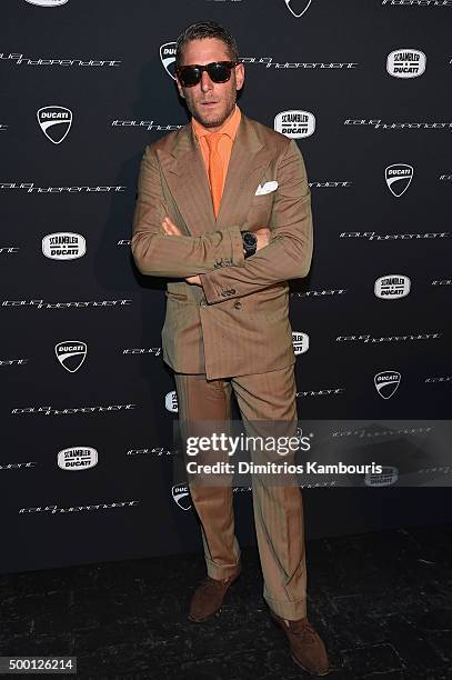 Lapo Elkann attends the Italia Independent X Ducati Celebration of The Launch Of The Scrambler Ducati at The Setai Miami Beach on December 5, 2015 in...