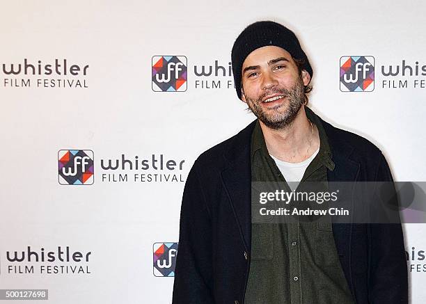 Canadian actor Rossif Sutherland attends the Borsos Competition/Western Canadian premiere of 'River' during the 15th Annual Film Festival at Whistler...