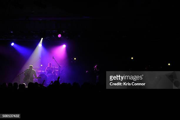 Chris Allen and Elaine Bradley of Neon Trees perform as part of Hilton@PLAY concert series at Washington Hilton in Washington, DC on December 5,...