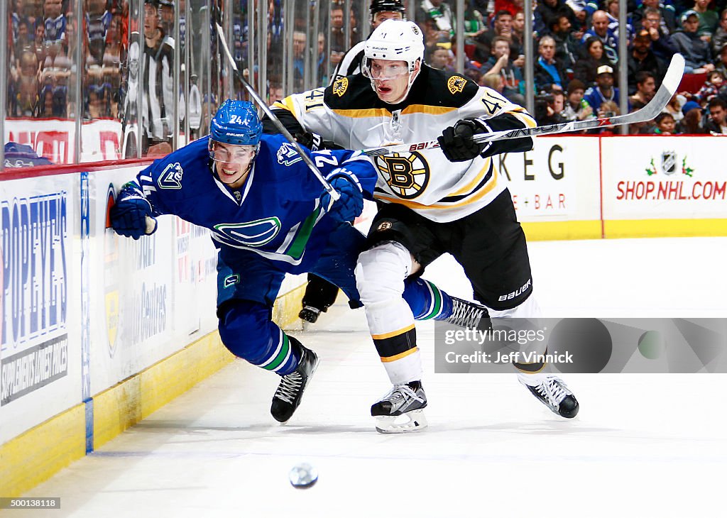 Boston Bruins v Vancouver Canucks