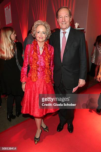 Isa von Hardenberg and her husband Andreas von Hardenberg attend the Ein Herz Fuer Kinder Gala 2015 reception at Tempelhof Airport on December 5,...