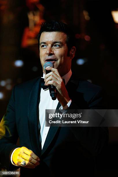 Singer Roch Voisine attends the 'France Television Telethon 2015'Marc Lavoine at Hippodrome de Longchamp on December 5, 2015 in Paris, France.