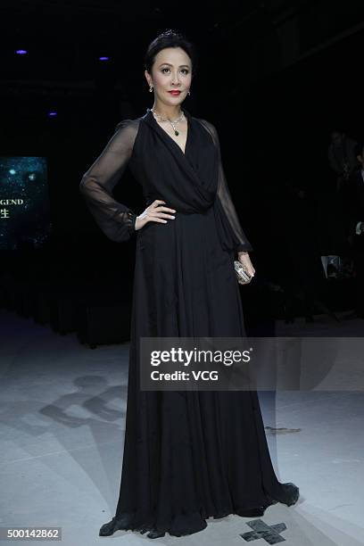 Actress Carina Lau attends a commercial event on December 5, 2015 in Shanghai, China.