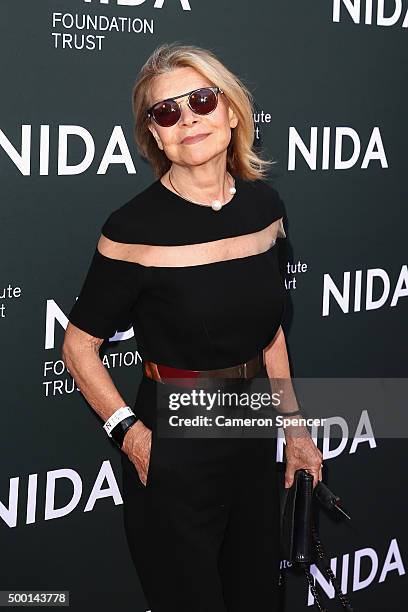 Carla Zampatti arrives ahead of The National Institute of Dramatic Art's new graduate school launch at NIDA on December 6, 2015 in Sydney, Australia.