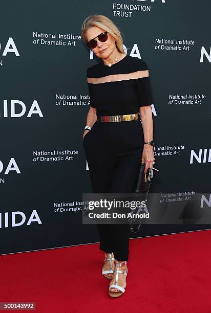 Carla Zampatti arrives ahead of The National Institute of Dramatic Art's new graduate school launch at NIDA on December 6, 2015 in Sydney, Australia.