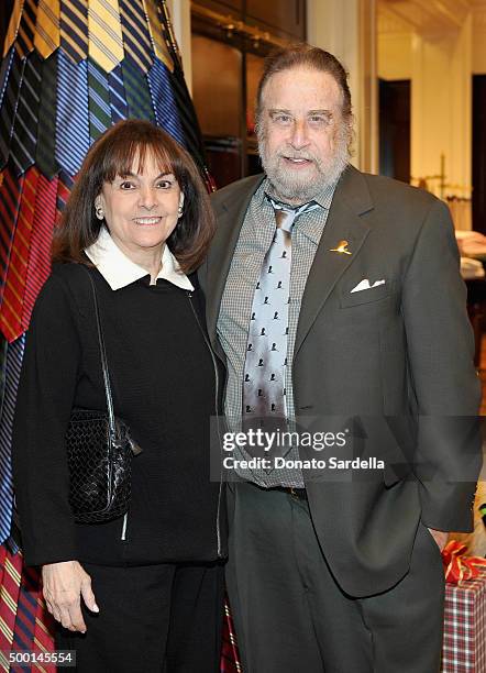 Actress Terre Thomas and guest attend the Brooks Brothers holiday party with St Jude Children's Research Hospital at Brooks Brothers on Rodeo Drive...