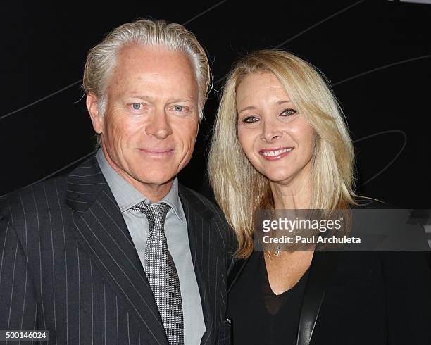 Actress Lisa Kudrow and her Husband Michel Stern attend the Petersen Automotive Museum grand re-opening gala at Petersen Automotive Museum on...