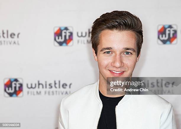 Actor Rustin Gresiuk attends the 15th Annual Film Festival at Whistler Conference Centre on December 5, 2015 in Whistler, Canada.