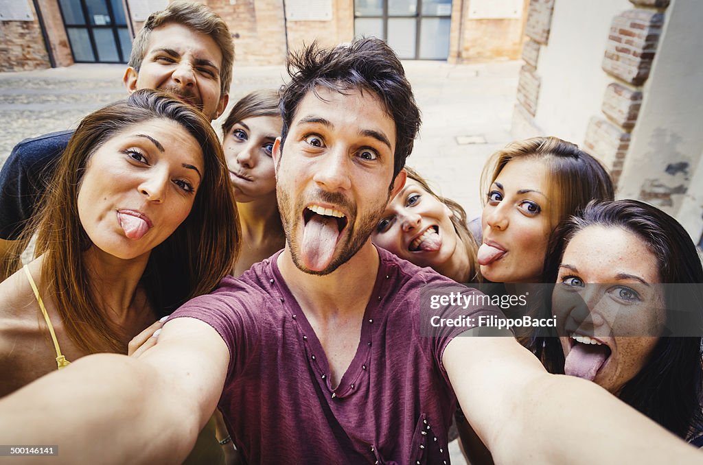 Funny Selfie In The City
