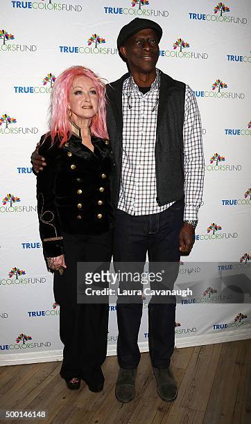 Cyndi Lauper and Keb' Mo' 5th Annual "Cyndi Lauper And Friends: Home For The Holidays" Benefit Concert at The Beacon Theatre on December 5, 2015 in...