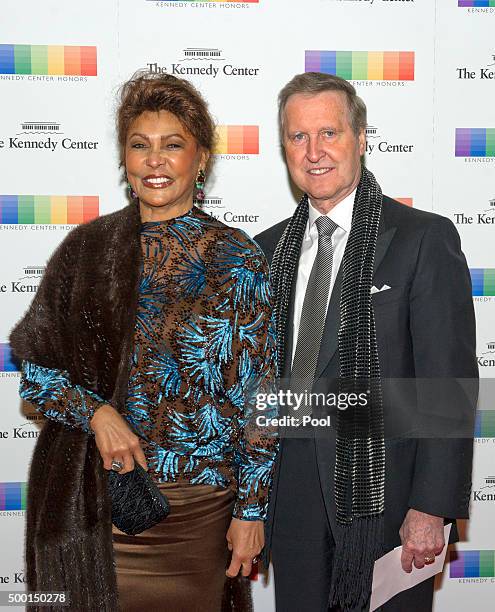 Former United States Secretary of Defense William Cohen and his wife, Janet, arrive for the formal Artist's Dinner honoring the recipients of the...