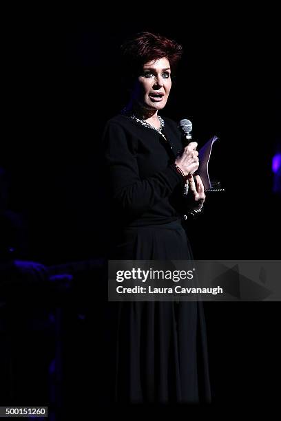 Sharon Osbourne attends the 5th Annual "Cyndi Lauper And Friends: Home For The Holidays" Benefit Concert at The Beacon Theatre on December 5, 2015 in...