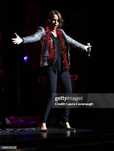 Patti Smyth attends the 5th Annual "Cyndi Lauper And Friends: Home For The Holidays" Benefit Concert at The Beacon Theatre on December 5, 2015 in New...