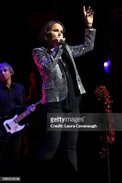 Joey Taranto attends the 5th Annual "Cyndi Lauper And Friends: Home For The Holidays" Benefit Concert at The Beacon Theatre on December 5, 2015 in...