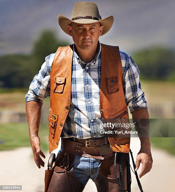 the fastest gun in the west - holster stock pictures, royalty-free photos & images