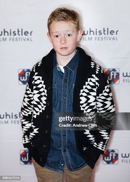 Actor Jakob Davies attends the 15th Annual Film Festival at Whistler Conference Centre on December 5, 2015 in Whistler, Canada.