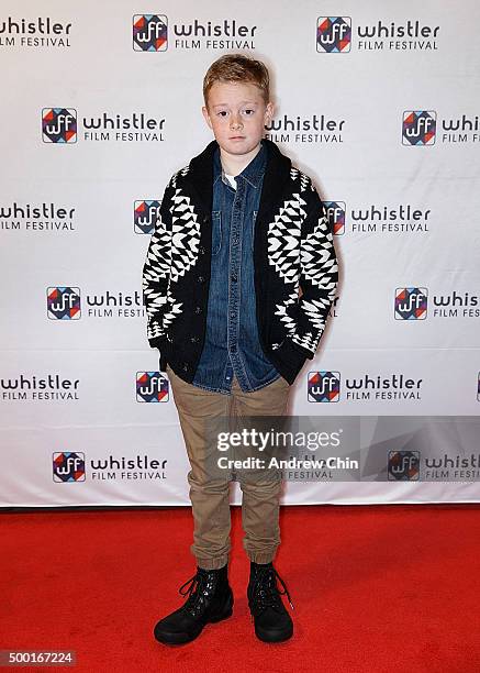 Actor Jakob Davies attends the 15th Annual Film Festival at Whistler Conference Centre on December 5, 2015 in Whistler, Canada.