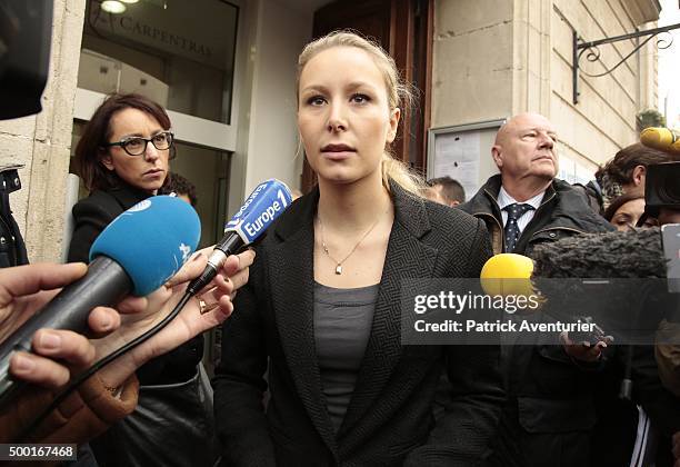 Marion Marechal-Le Pen vice President of the French far-right Front National party and candidate for the regional elections in the...