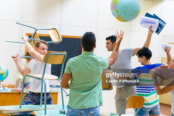 Classroom Rivalry Classroom Chaos Photos and Premium High Res Pictures - Getty Images