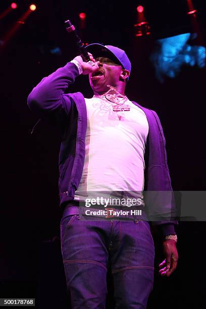 Genasis performs during Hot 97's "Busta Rhymes and Friends: Hot for the Holidays" at Prudential Center on December 5, 2015 in Newark, New Jersey.