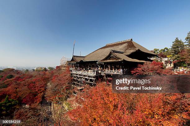 kiyomizu-dera buddhist temple, kyoto - kiyomizu temple stock pictures, royalty-free photos & images