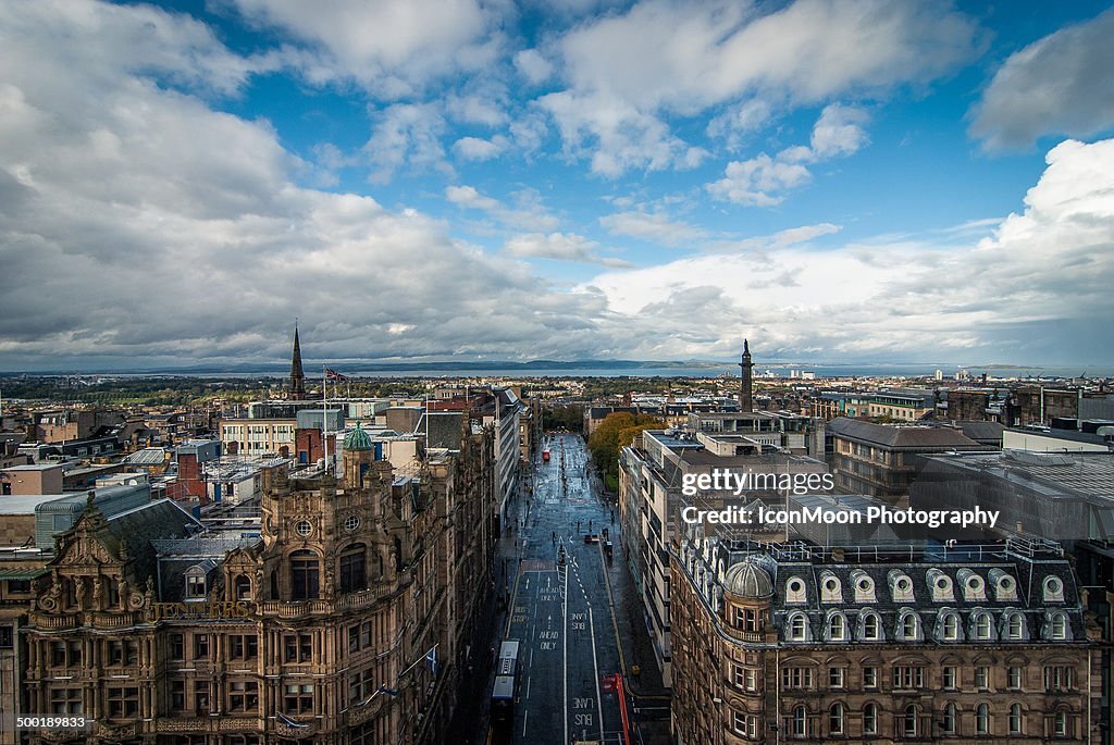 City skyline of Edinburgh