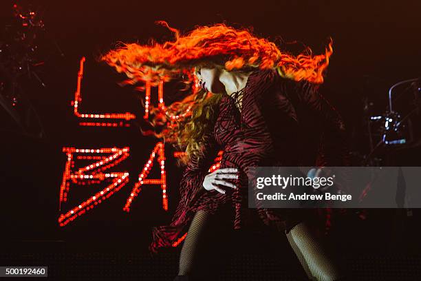 Jillian Hervey of Lion Babe at Alexandra Palace on December 2, 2015 in London, England.