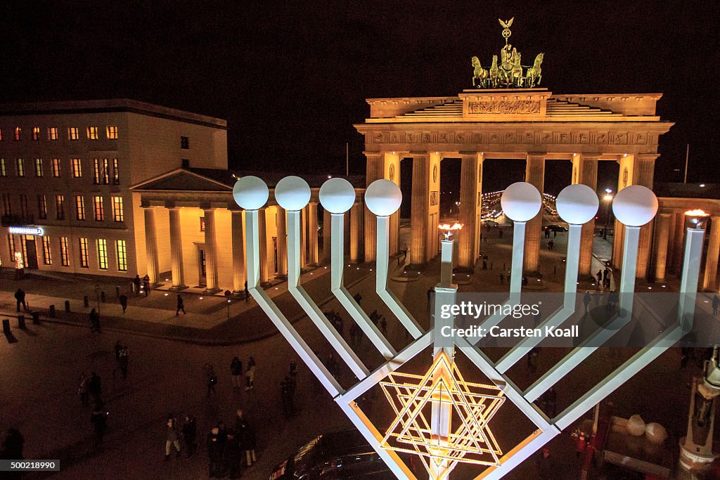 Berlin celebrates Beginning Of Hanukkah Season