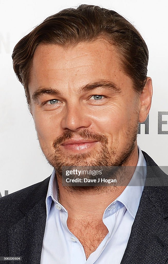 Leonardo DiCaprio attends a BAFTA screening of 'The Revenant'