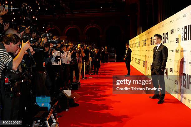 Colin Farrell arrives at The Moet British Independent Film Awards 2015 at Old Billingsgate Market on December 6, 2015 in London, England.