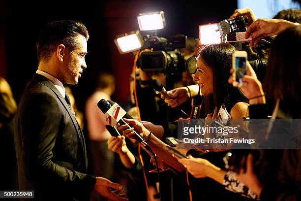 Colin Farrell arrives at The Moet British Independent Film Awards 2015 at Old Billingsgate Market on December 6, 2015 in London, England.