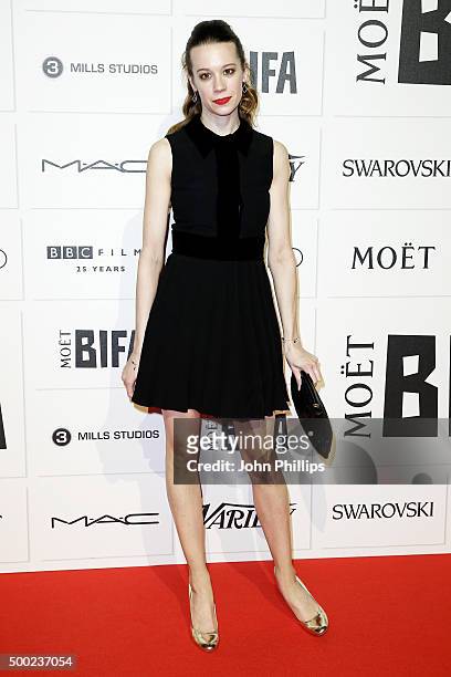 Chloe Pirrie arrives at The Moet British Independent Film Awards 2015 at Old Billingsgate Market on December 6, 2015 in London, England.