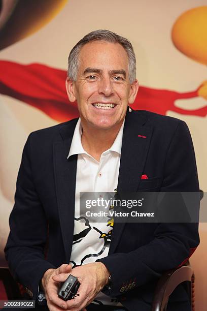 Film director Steve Martino attends a press conference to promote the new film "The Peanuts Movie" at Four Seasons Hotel on December 6, 2015 in...