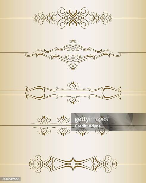 page rule assortment - mirror frame stock illustrations