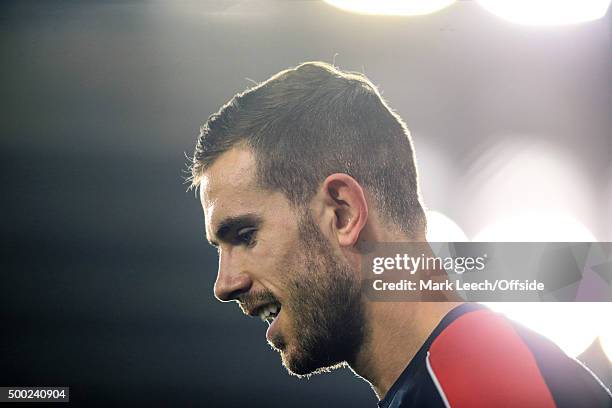 Jordan Henderson of Liverpool during the Capital One Cup Quarter Final between Southampton and Liverpool at St Mary's Stadium on December 2, 2015 in...