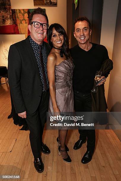 Matthew Bourne, Jackie St Clair and Bruno Tonioli attend the Gala performance of Matthew Bourne's Sleeping Beauty at Sadler's Wells theatre December,...