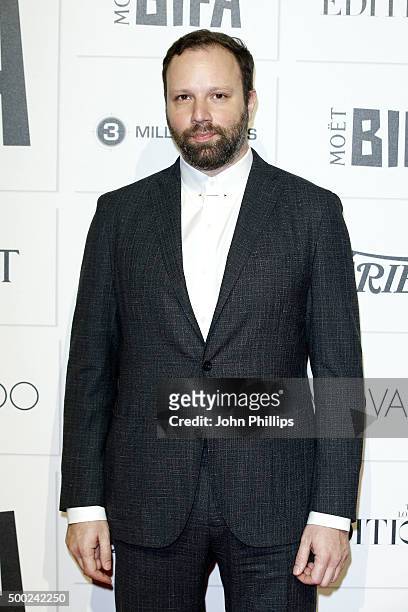Director Yorgos Lanthimos arrives at The Moet British Independent Film Awards 2015 at Old Billingsgate Market on December 6, 2015 in London, England.