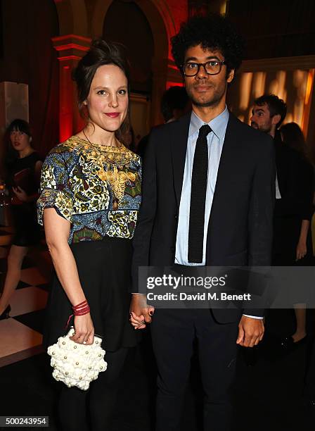 Lydia Fox and Richard Ayoade attendsthe Moet British Independent Film Awards 2015 at Old Billingsgate Market on December 6, 2015 in London, England.