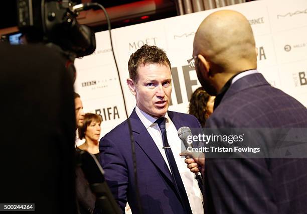 Nick Moran arrives at The Moet British Independent Film Awards 2015 at Old Billingsgate Market on December 6, 2015 in London, England.