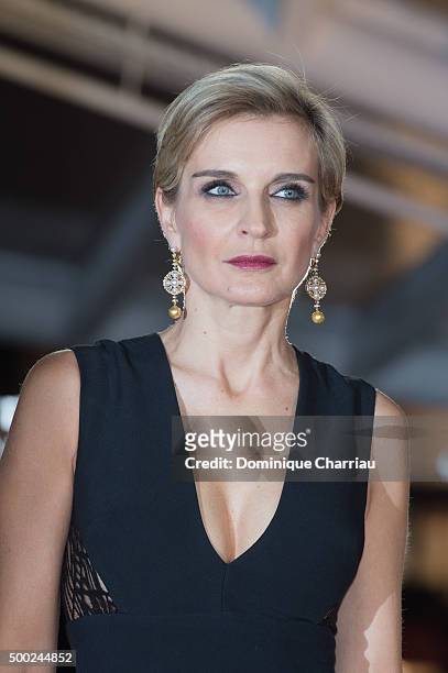 Melita Toscan du Plantier attends the tribute to Canadian cinema during the 15th Marrakech International Film Festival on December 6, 2015 in...