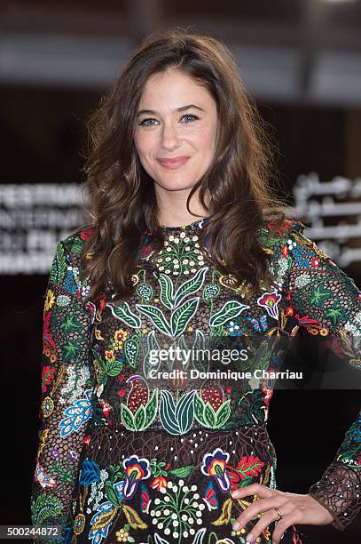 Melanie Bernier attends the tribute to Canadian cinema during the 15th Marrakech International Film Festival on December 6, 2015 in Marrakech,...