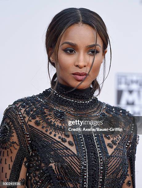 Singer Ciara arrives at the 2015 American Music Awards at Microsoft Theater on November 22, 2015 in Los Angeles, California.