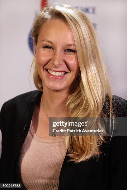 Marion Marechal Le Pen, vice-president of the French far-right Front National party and candidate for the regional elections in the...