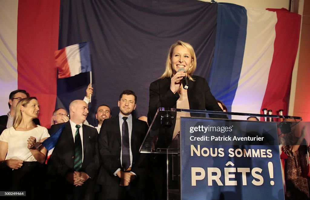 French Far-Right National Front Marion Marechal Le Pen's Meeting For France Regional Elections At Le Pontet