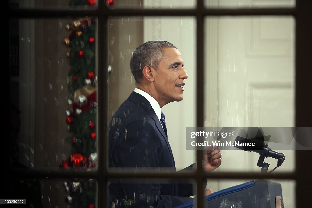 President Obama Addresses The Nation On Terrorism And San Bernardino Attacks