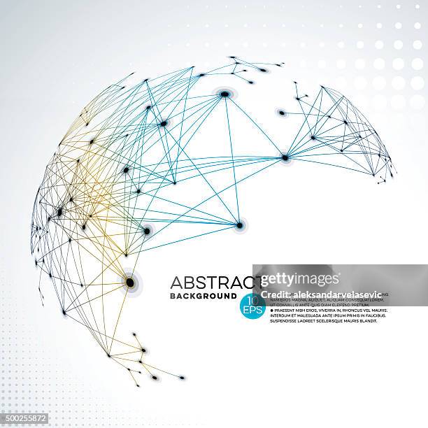 illustrations, cliparts, dessins animés et icônes de arrière-plan abstrait global network - globe internet