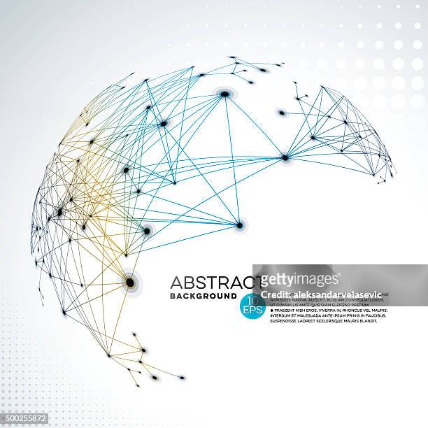 抽象的な背景のグローバルネットワーク - global network点のイラスト素��材／クリップアート素材／マンガ素材／アイコン素材