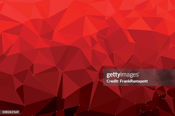 Redvector Triangle Polygon Border Red Triangle Polygon Pattern High-Res Vector Graphic - Getty Images